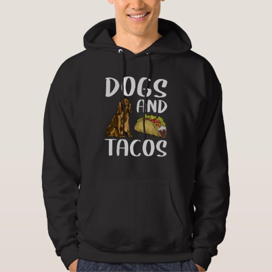 Dogs And Tacos Cocker Spaniel Mexican Food パーカ (正面)
