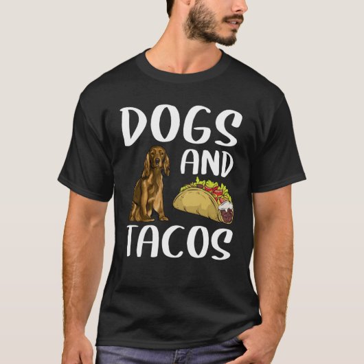 Dogs And Tacos Cocker Spaniel Mexican Food Tシャツ (正面)