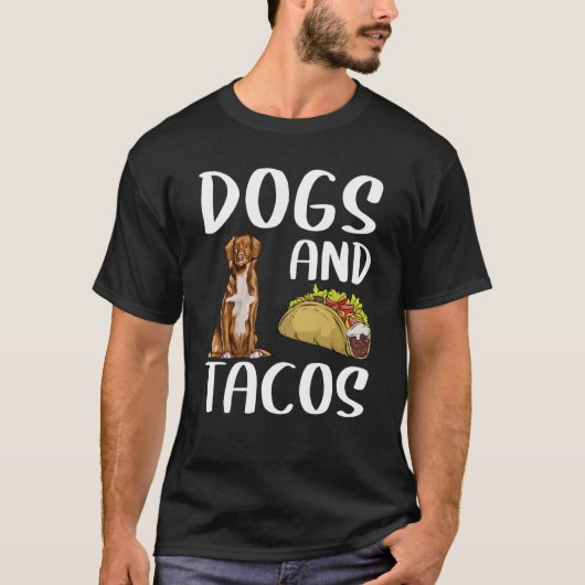 Dogs And Tacos Nova Scotia Duck Tolling Retrievers Tシャツ (正面)
