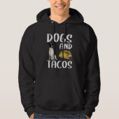 Dogs And Tacos Rat Terrier Mexican Food パーカ (正面)
