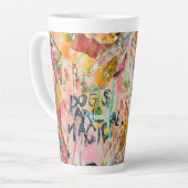 Dogs are Magical カフェラテマグ (左アングル)