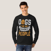 Dogs are my favorite People Golden Retriever  Sayi Tシャツ (正面フル)