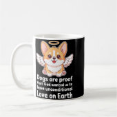 Dogs Are Proof That God Wanted Us Christian Pets コーヒーマグカップ (左)