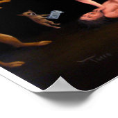 「Dogs at Manfight」 14x10プリント ポスター (角)