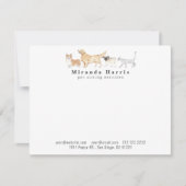 Dogs & Cat Personal Stationery Note Card ノートカード (正面)