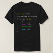 Dogs Coffee & Code Tシャツ (デザイン正面)