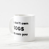 dogs don't own コーヒーマグカップ (正面左)
