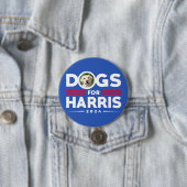 Dogs for Harris 2024カスタムパーソナライズされた犬写真 缶バッジ (インサイチュ)