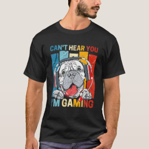 Dogs Gamerヘッドセットが聞こえないゲーム Tシャツ