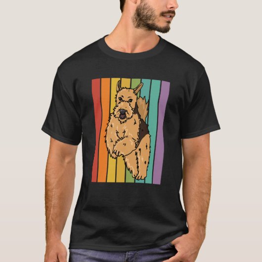 Dogs Guys Who Loves Airedale Terrier 1 Tシャツ (正面)