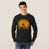 Dogs  Happy Halloweiner Dachshund Halloween Tシャツ (正面フル)