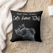 Dogs have Owners, Cats Have Staff クッション (ブランケット)