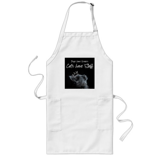 Dogs have Owners, Cats Have Staff ロングエプロン (正面)