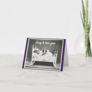 Dogs In Bed Greeting Card カード