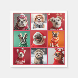 Dogs in sweaters Napkins スタンダードカクテルナプキン