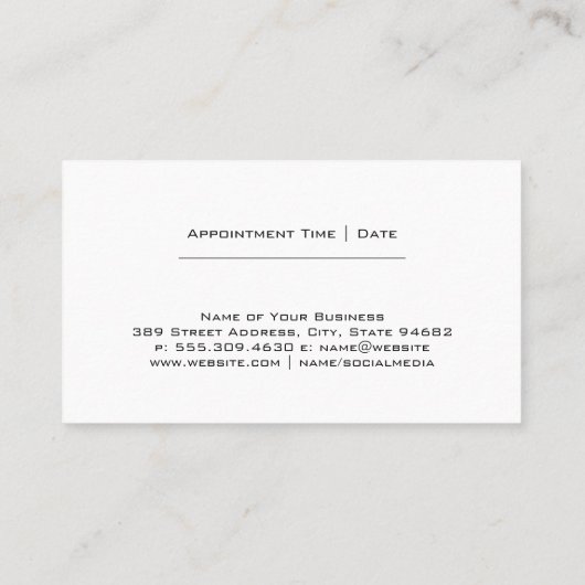 Dogs in the Garden 名刺 (裏面)