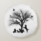 Dogs in the Park ラウンドクッション (裏面)