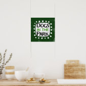 Dogs In The Park Poster Wall Art ポスター (キッチン)