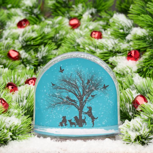 Dogs In the Park Snow Globe (クリスマス)