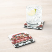 DOGS IN TRUCK Hard plastic coaster コースター (右側)