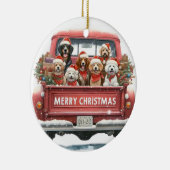 DOGS IN TRUCK Ornament セラミックオーナメント (右)