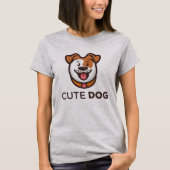 Dogs Lover Cute Dog Tシャツ (正面)