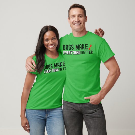 Dogs Make Everything Better Dog Lover Gifts retro  Tシャツ (ユニセックス)