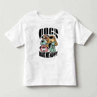 Dogs Make Me Happy トドラーTシャツ