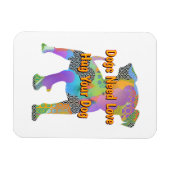 Dogs Need Love Hug Your Dog  マグネット (横)