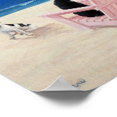 Dogs on Deck Chairs ポスター (角)