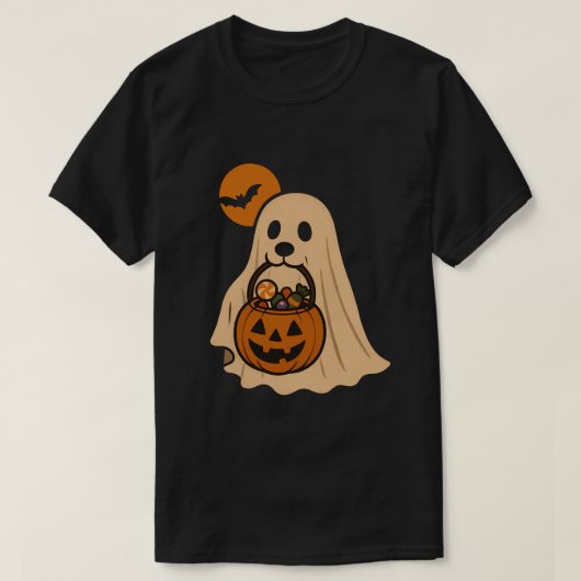 Dogs on Halloween night Tシャツ (デザイン正面)