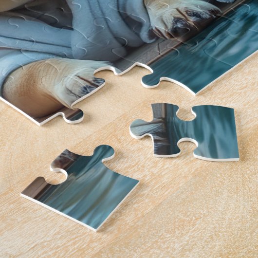 Dogs on vacation ジグソーパズル (側面)