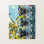 Dogs on vacation ジグソーパズル (縦)