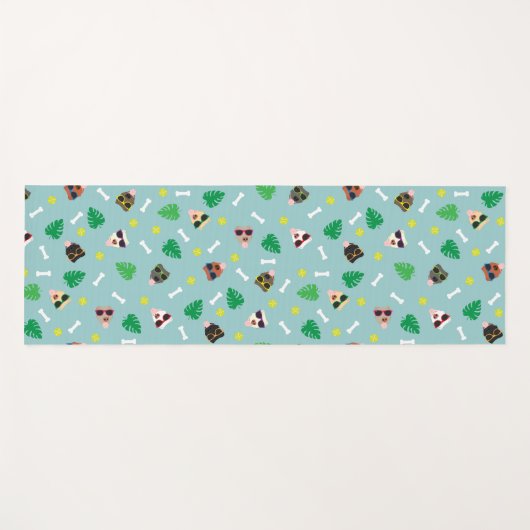 Dogs on Vacation ヨガマット (正面(横))