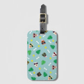 Dogs on Vacation ラゲッジタグ (正面縦)