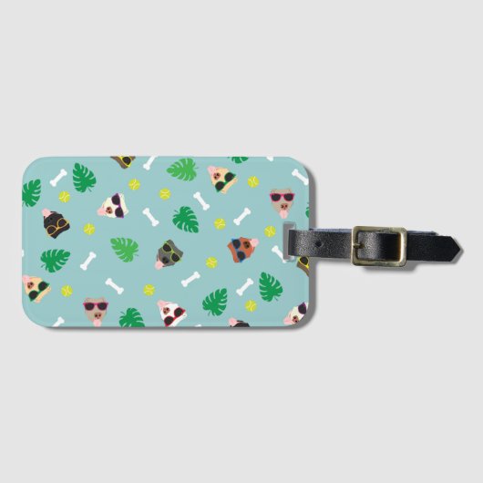 Dogs on Vacation ラゲッジタグ (正面横)