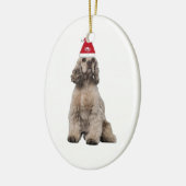 Dogs~Original Ditzy Ornament~Cockerのスパニエル犬 セラミックオーナメント (左)