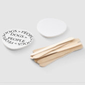 Dogs Over People – Funny Dog QuoteSet of Fans ハンドファン (組立なし)