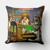 Dogs Playing Poker クッション (正面)