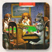 Dogs Playing Poker コースター (正面)