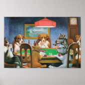 Dogs Playing Poker ポスター (正面)