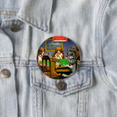 Dogs Playing Poker 缶バッジ (インサイチュ)