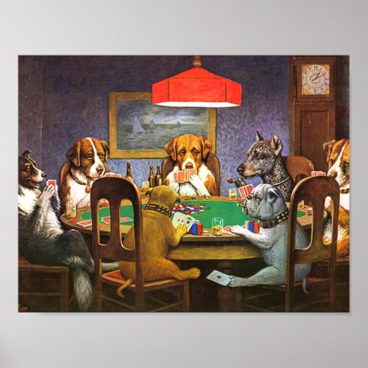 Dogs Playing Poker A Friend In Need ポスター (正面)