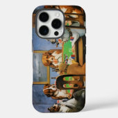 Dogs Playing Poker by Cassius Marcellus Coolidge's Case-Mate iPhoneケース (裏面)