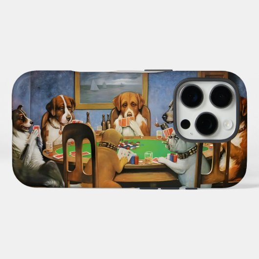 Dogs Playing Poker by Cassius Marcellus Coolidge's Case-Mate iPhoneケース (裏面 (横))
