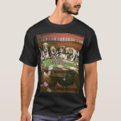 Dogs Playing Poker Sympathy - Cassius Coolidge Tシャツ (正面)