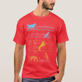 Dogs Playing With Sheet Music Notes Musiceacher vi Tシャツ (正面)
