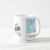 Dog's resolution to bark less is short-lived コーヒーマグカップ (正面右)