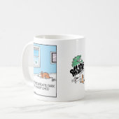 Dog's resolution to bark less is short-lived コーヒーマグカップ (正面左)