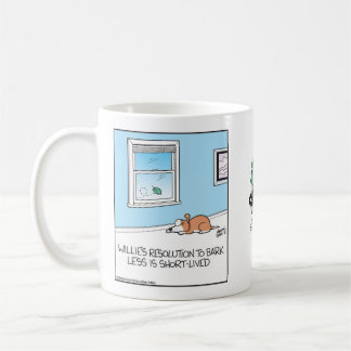 Dog's resolution to bark less is short-lived コーヒーマグカップ